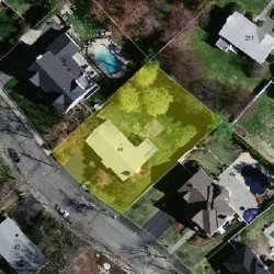 44 Peregrine Rd, Newton, MA 02459 aerial view