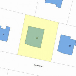 26 Philmore Rd, Newton, MA 02458 plot plan