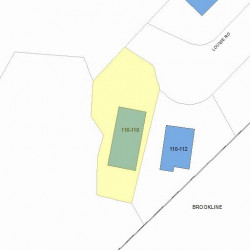 116 Louise Rd, Boston, MA 02467 plot plan