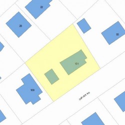 101 Carver Rd, Newton, MA 02461 plot plan