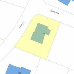 112 Exeter St, Newton, MA 02465 plot plan