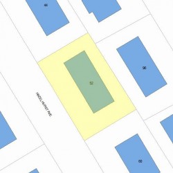 52 Hazelhurst Ave, Newton, MA 02465 plot plan