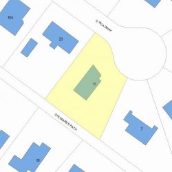 15 Shumaker Path, Newton, MA 02459 plot plan