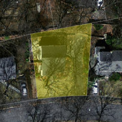 42 Roundwood Rd, Newton, MA 02464 aerial view