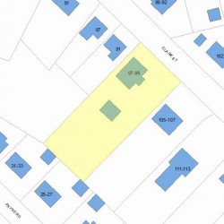 99 Clark St, Newton, MA 02459 plot plan