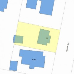 39 Central Ave, Newton, MA 02460 plot plan