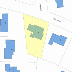99 Paulson Rd, Newton, MA 02468 plot plan