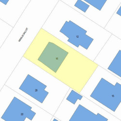 16 Marlboro St, Newton, MA 02458 plot plan