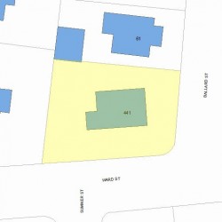 441 Ward St, Newton, MA 02459 plot plan