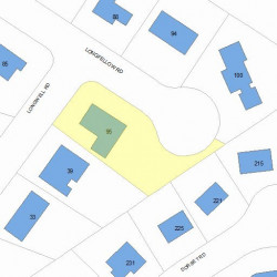 95 Longfellow Rd, Newton, MA 02462 plot plan