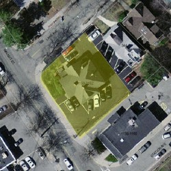 1150 Walnut St, Newton, MA 02461 aerial view