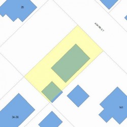 33 Adams St, Newton, MA 02460 plot plan