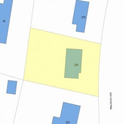 225 Waverley Ave, Newton, MA 02458 plot plan