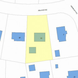 63 Fenwick Rd, Newton, MA 02468 plot plan