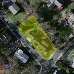 27 White Ave, Newton, MA 02459 aerial view