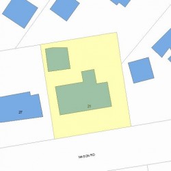 21 Mason Rd, Newton, MA 02459 plot plan