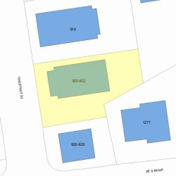 920 Chestnut St, Newton, MA 02465 plot plan