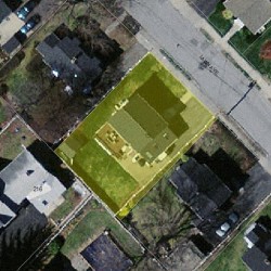 15 Lawn Ave, Newton, MA 02460 aerial view