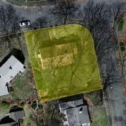 15 Roundwood Rd, Newton, MA 02464 aerial view