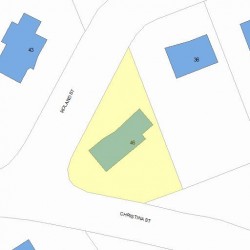 46 Roland St, Newton, MA 02461 plot plan