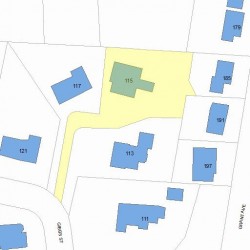 115 Gibbs St, Newton, MA 02459 plot plan