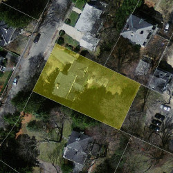 16 Hawthorne Ave, Newton, MA 02466 aerial view