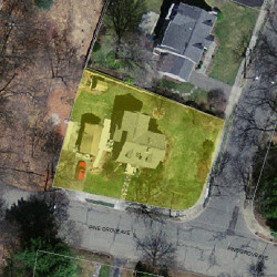 81 Pine Grove Ave, Newton, MA 02462 aerial view