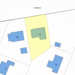 188 Beacon St, Newton, MA 02459 plot plan