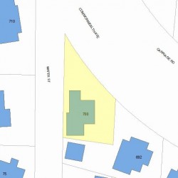 700 Commonwealth Ave, Newton, MA 02459 plot plan