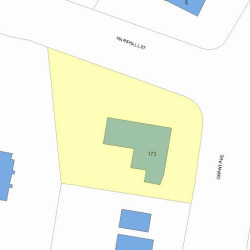 173 Grant Ave, Newton, MA 02459 plot plan