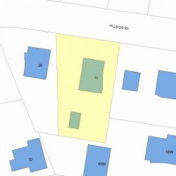 14 Hillside Rd, Newton, MA 02461 plot plan