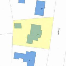 25 Grant Ave, Newton, MA 02459 plot plan
