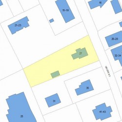 27 Cross St, Newton, MA 02465 plot plan