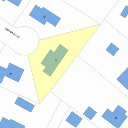 15 Graydale Cir, Newton, MA 02466 plot plan