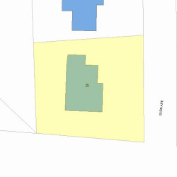 25 Glen Ave, Newton, MA 02459 plot plan