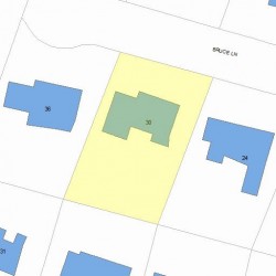 30 Bruce Ln, Newton, MA 02458 plot plan