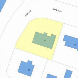 50 Barbara Rd, Newton, MA 02465 plot plan