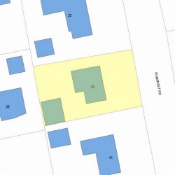 33 Somerset Rd, Newton, MA 02465 plot plan
