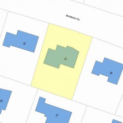 26 Barbara Rd, Newton, MA 02465 plot plan