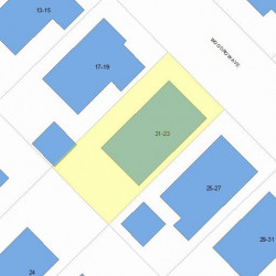 21 Woodrow Ave, Newton, MA 02460 plot plan