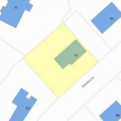 565 Chestnut St, Newton, MA 02468 plot plan