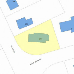 210 Upland Ave, Newton, MA 02461 plot plan