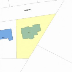 145 Hagen Rd, Newton, MA 02459 plot plan