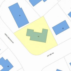 14 Great Meadow Rd, Newton, MA 02459 plot plan