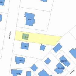 1106 Walnut St, Newton, MA 02461 plot plan