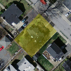 9 Lawn Ave, Newton, MA 02460 aerial view