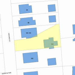 104 Harvard St, Newton, MA 02460 plot plan