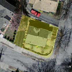 15 Williams St, Newton, MA 02464 aerial view