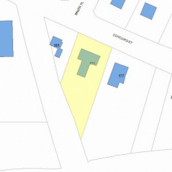 171 Concord St, Newton, MA 02462 plot plan