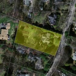 29 Exeter St, Newton, MA 02465 aerial view